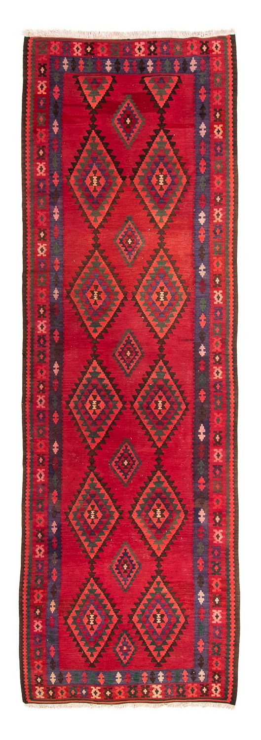 Alfombra de pasillo Alfombra Kelim - Antigua - 325 x 118 cm - multicolor