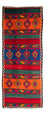 Alfombra de pasillo Alfombra Kelim - Antigua - 360 x 150 cm - multicolor