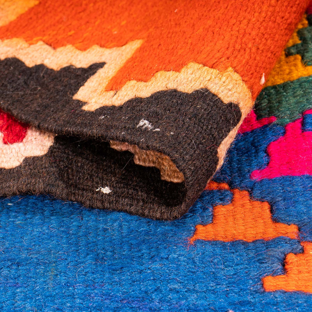 Alfombra de pasillo Alfombra Kelim - Antigua - 360 x 150 cm - multicolor