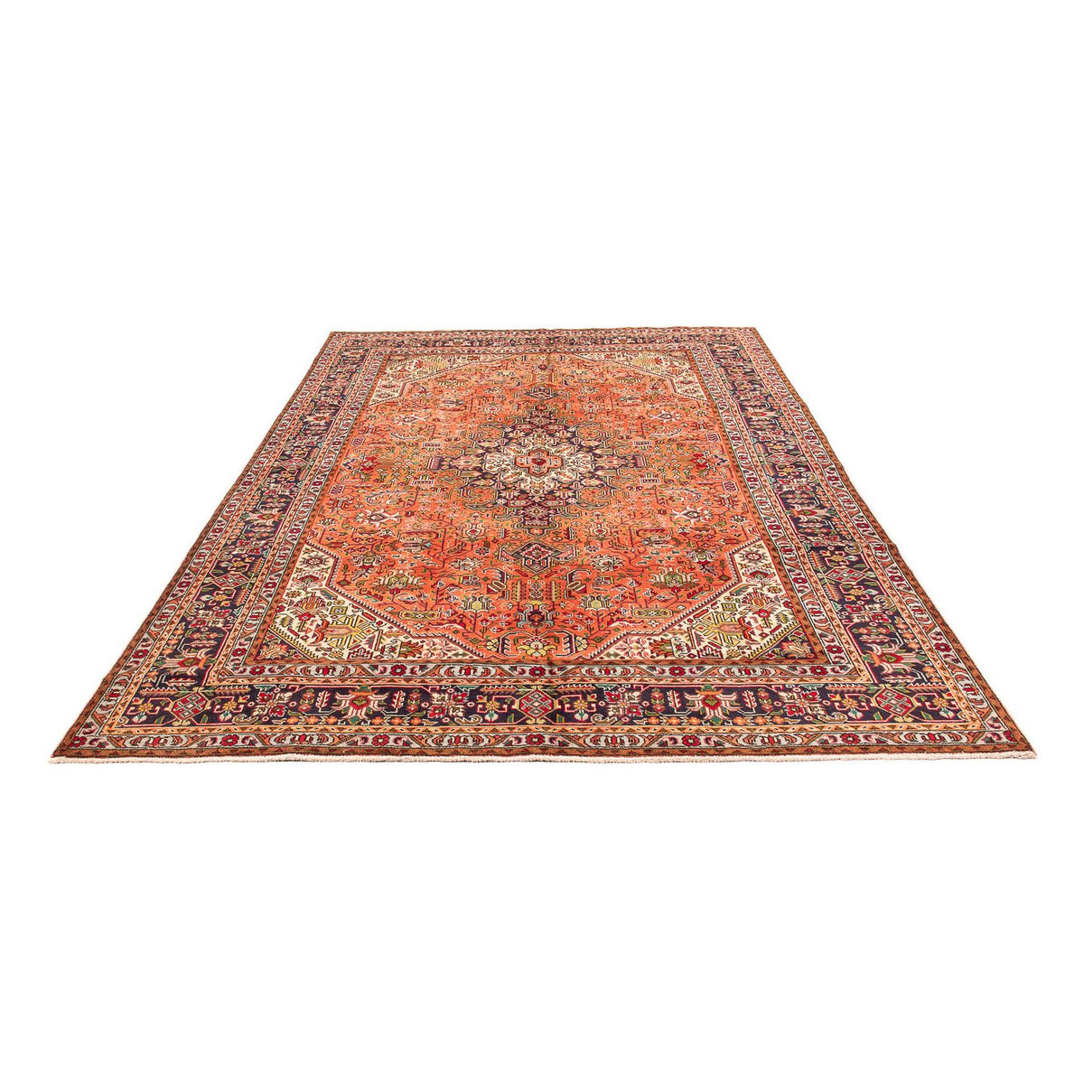 Alfombra persa - Tabriz - 295 x 195 cm - rojo claro