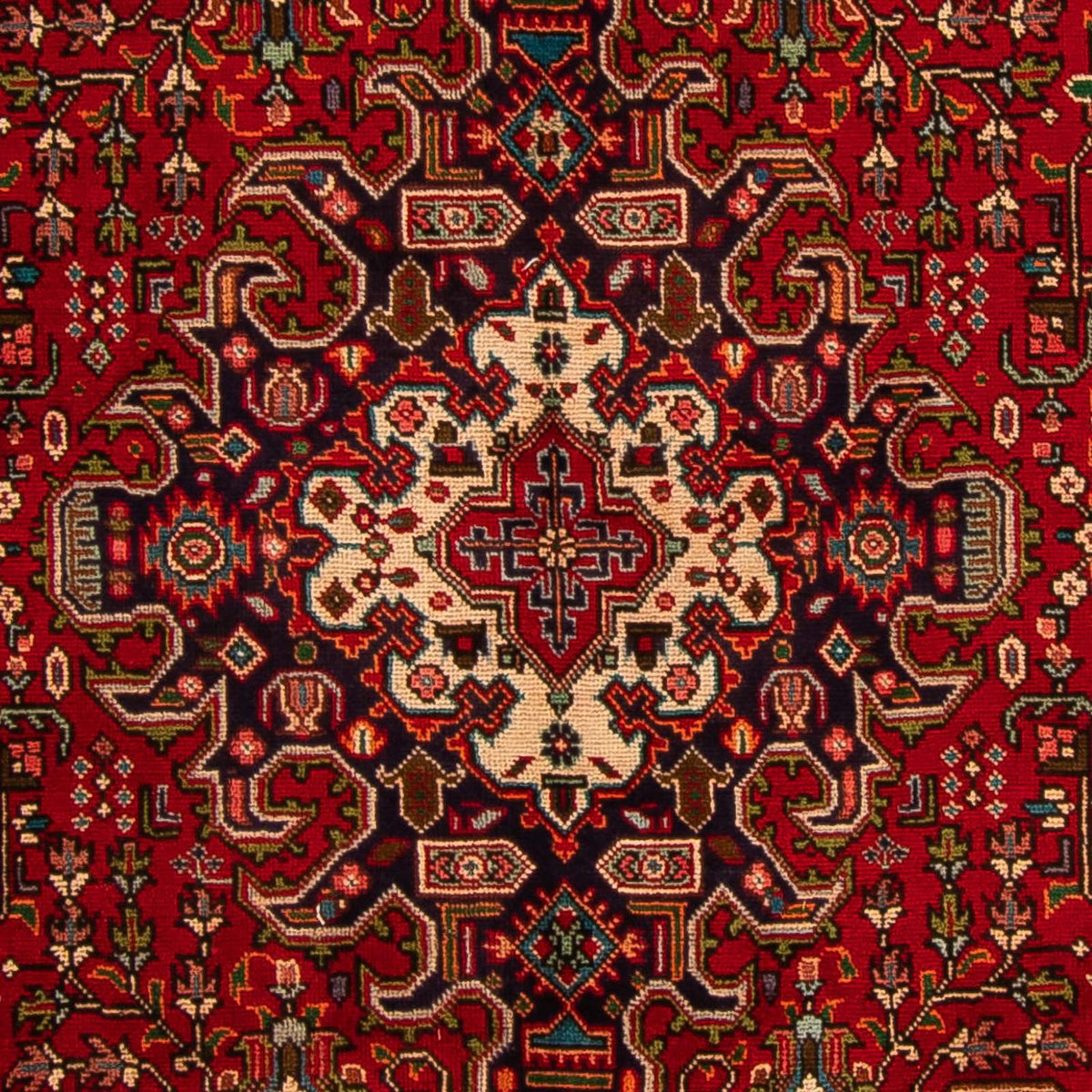 Alfombra persa - Tabriz - 297 x 195 cm - rojo oscuro