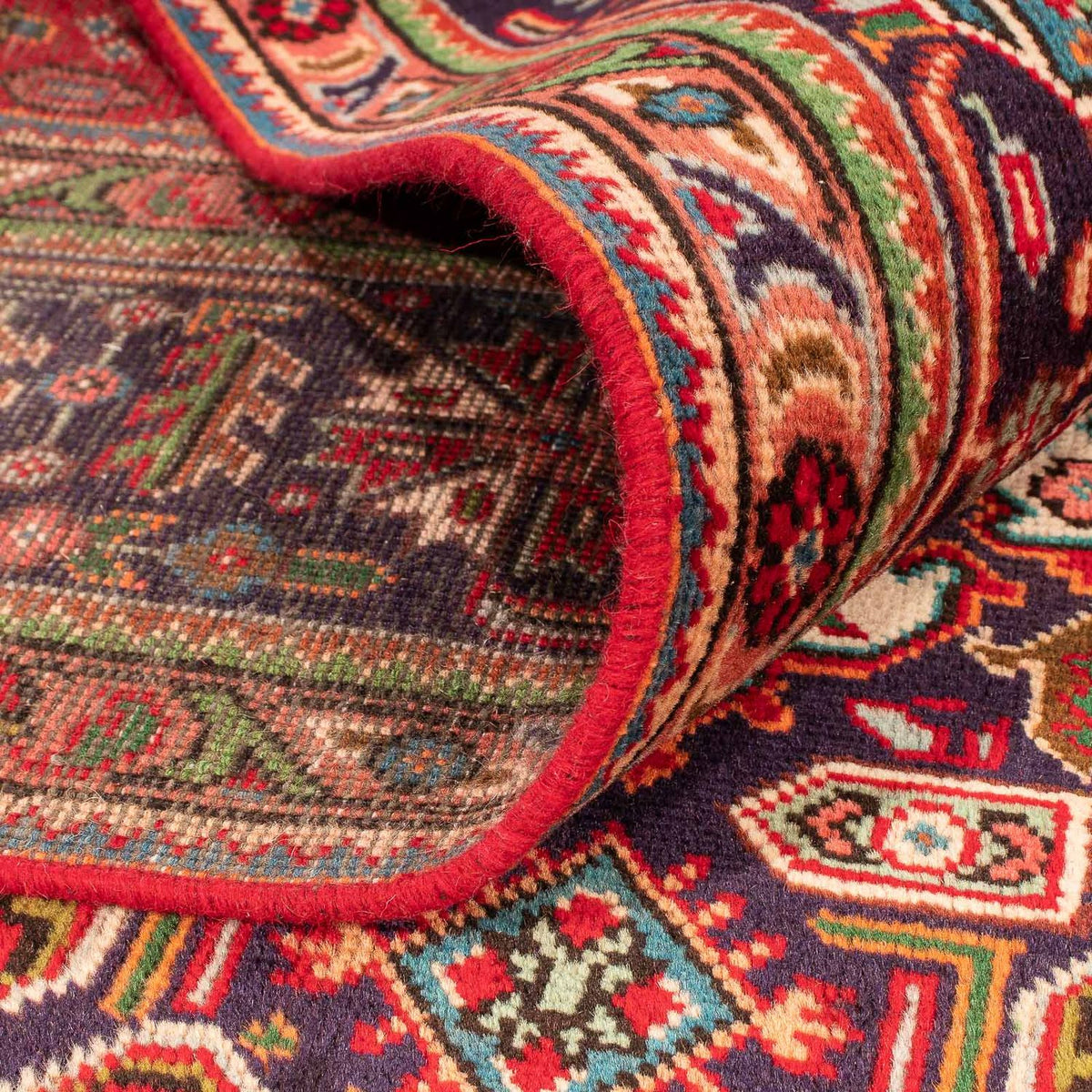 Alfombra persa - Tabriz - 297 x 195 cm - rojo oscuro