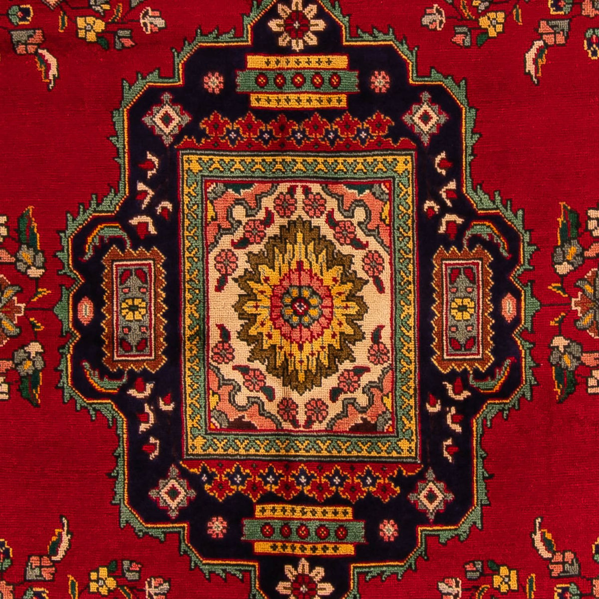 Alfombra persa - Tabriz - 297 x 197 cm - rojo oscuro