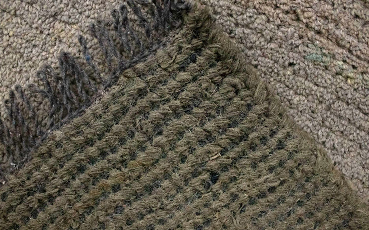 Alfombra de Nepal - 140 x 70 cm - gris