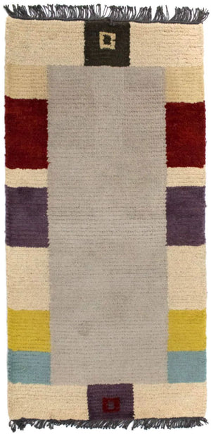 Alfombra de Nepal - 140 x 70 cm - beige