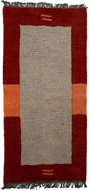 Alfombra de Nepal - 140 x 70 cm - gris