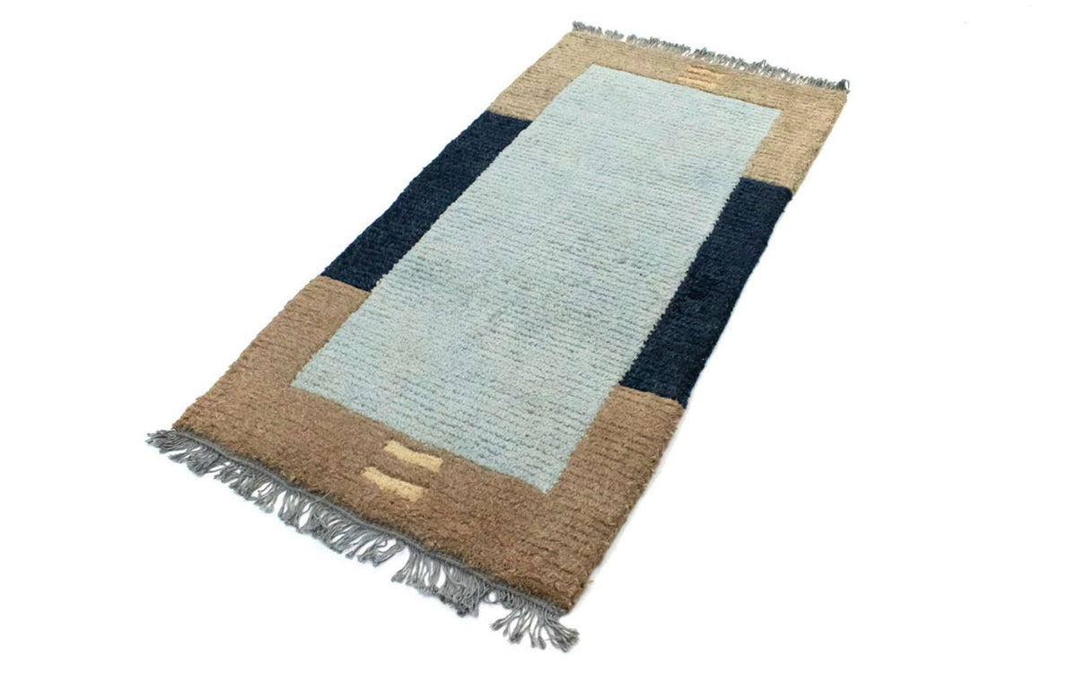 Alfombra de Nepal - 140 x 70 cm - azul