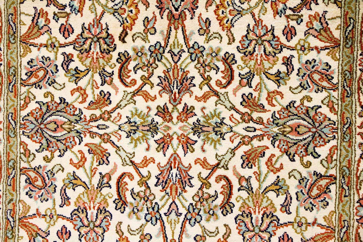 Alfombra de seda - Seda de Cachemira - 127 x 74 cm - beige