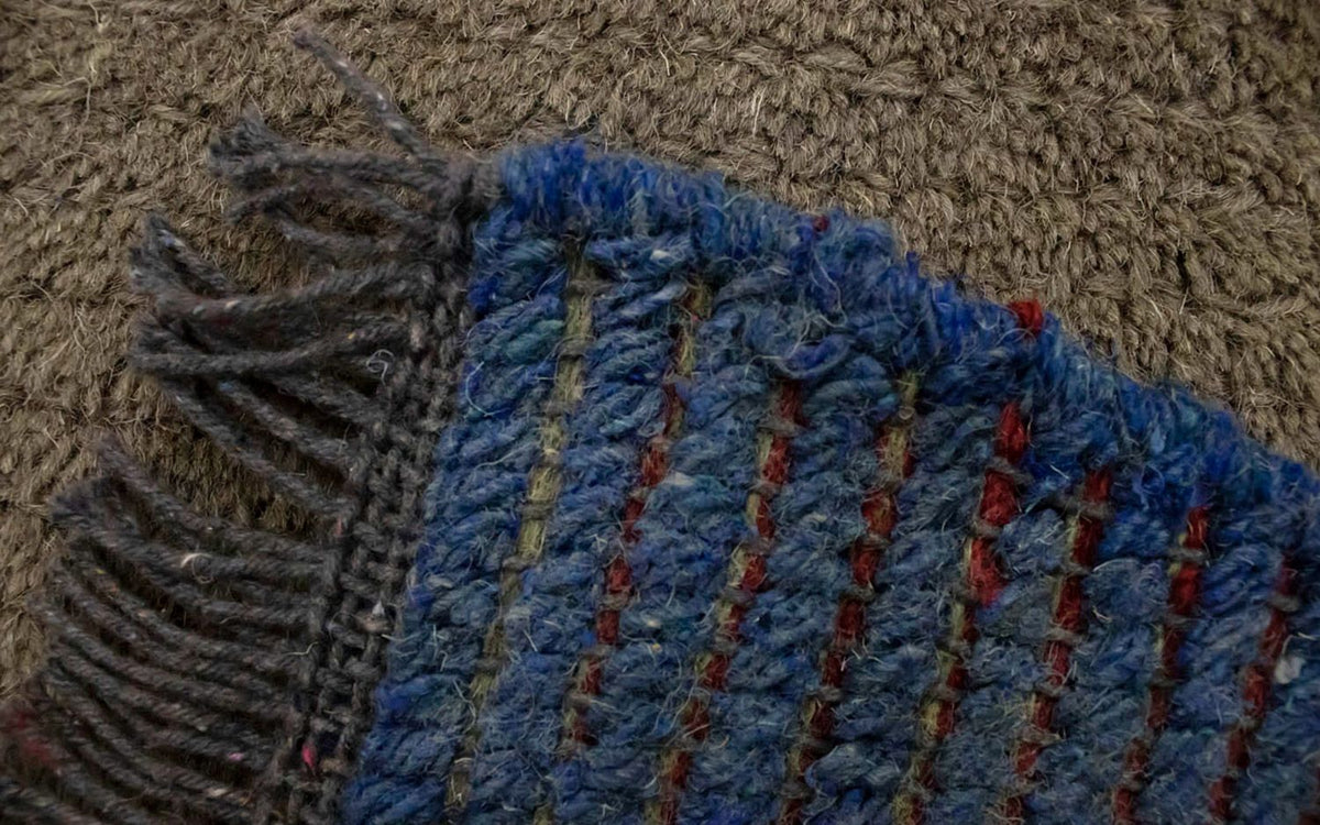 Alfombra de Nepal - 140 x 70 cm - gris