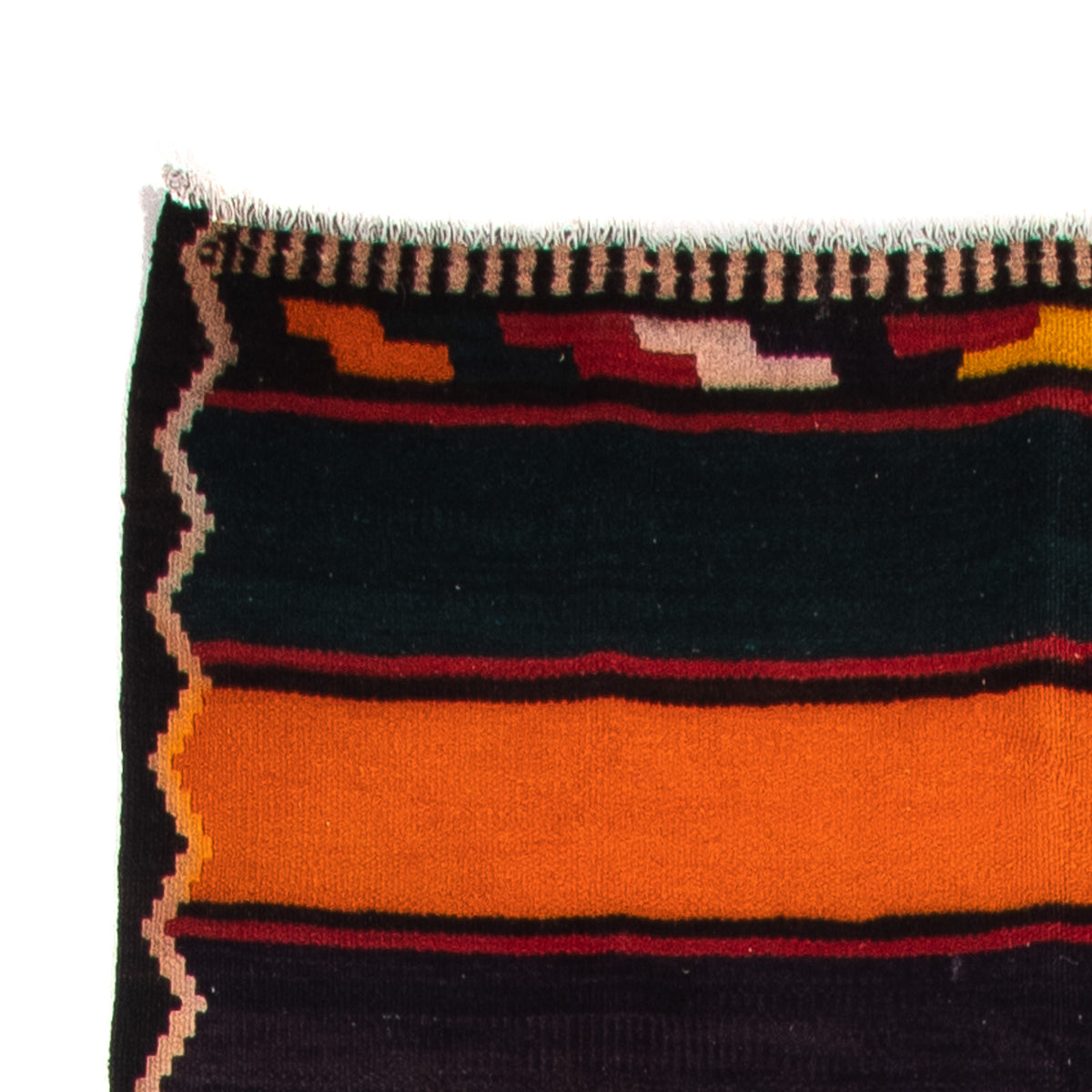 Alfombra de pasillo Alfombra Kelim - Antigua - 340 x 140 cm - multicolor