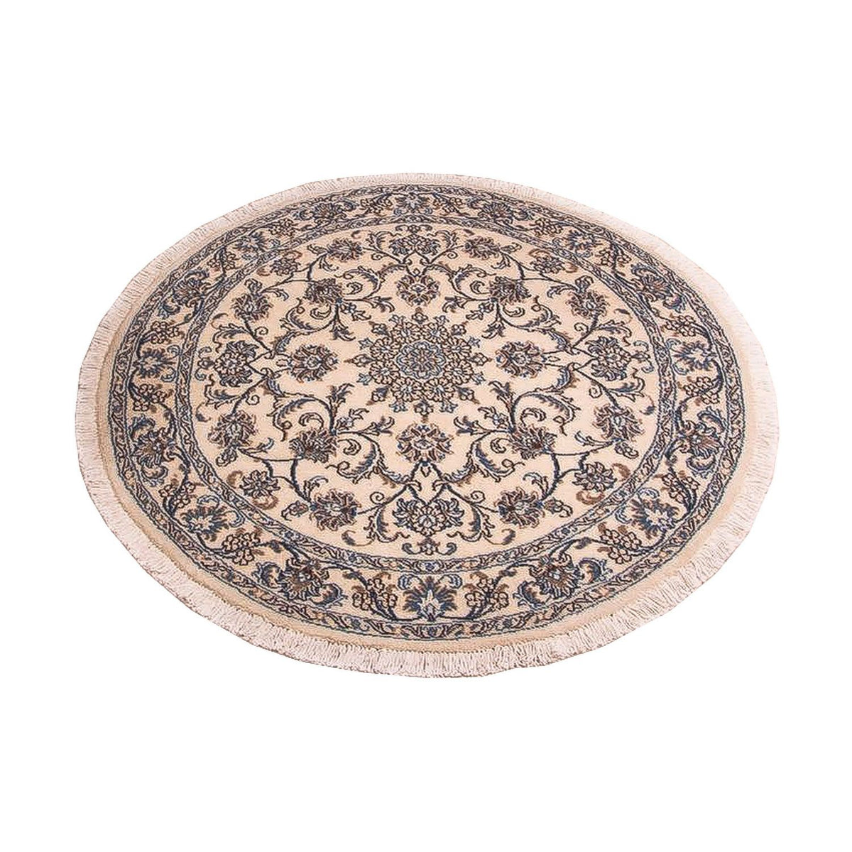 Alfombra Persa - Nain - Real redondo  - 150 x 150 cm - beige