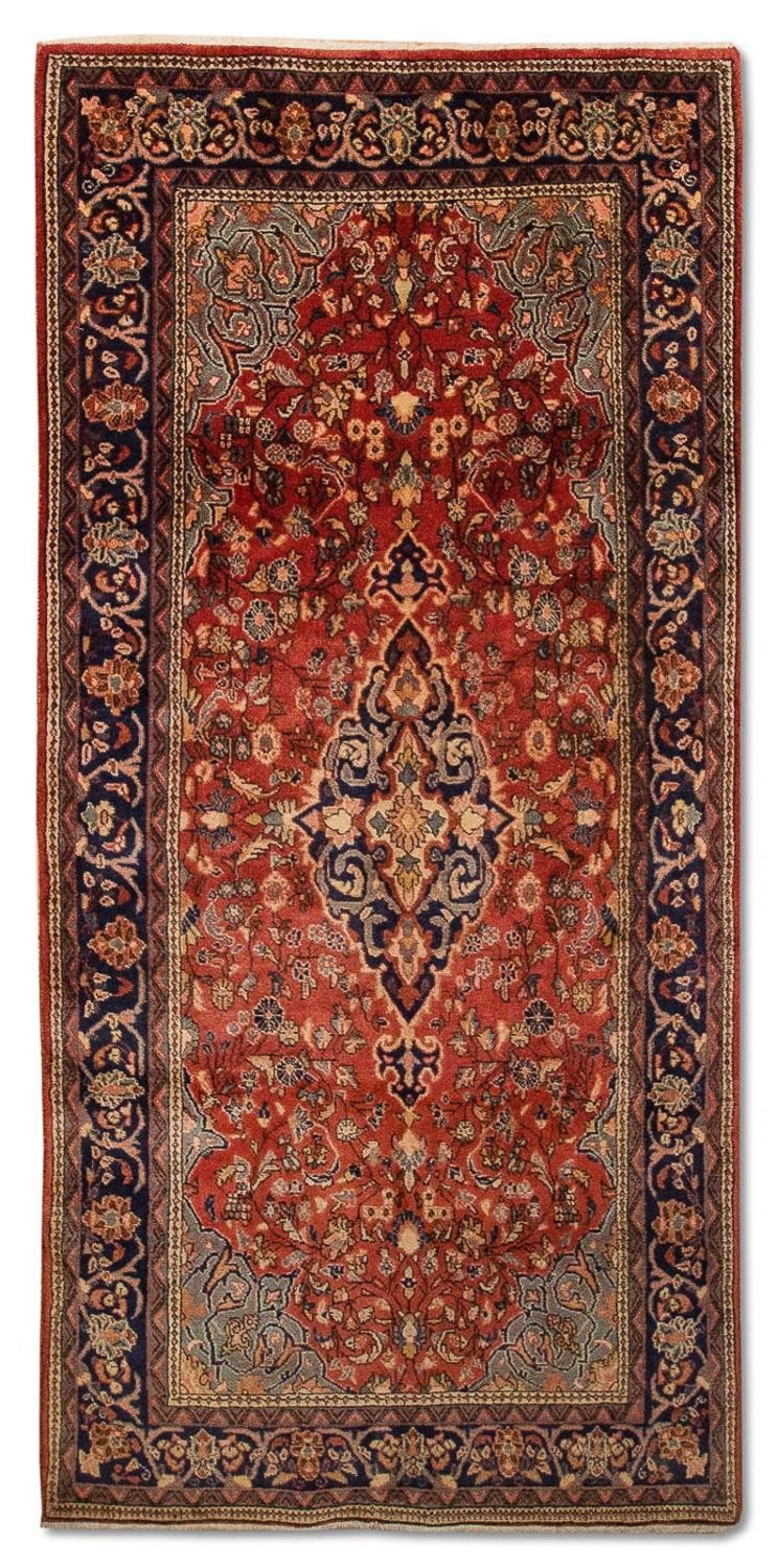 Alfombra de pasillo Alfombra persa - Clásica - 237 x 108 cm - rojo