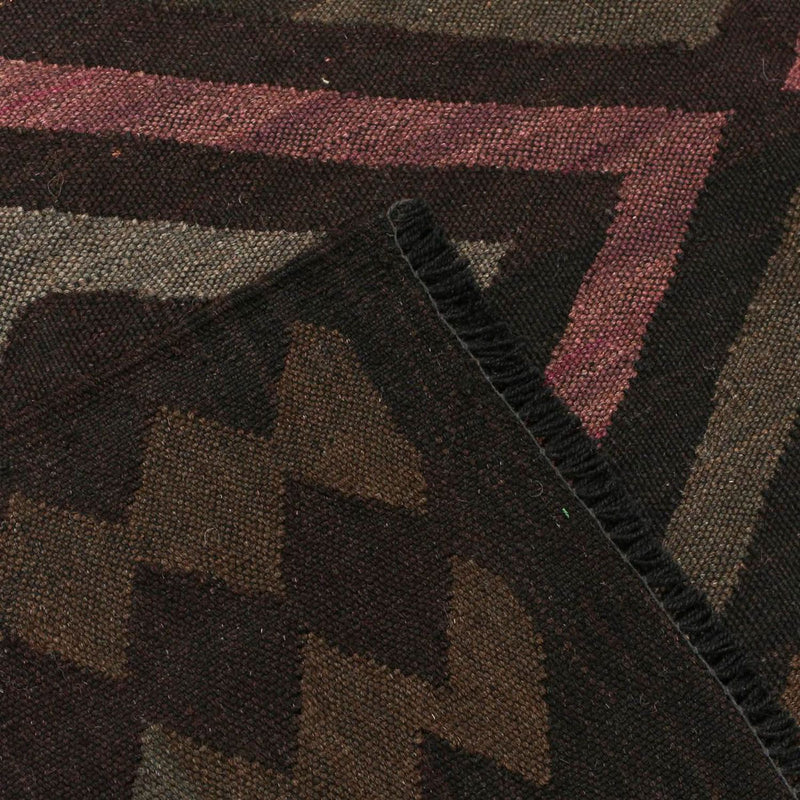 Alfombra Kelim - Splash - 240 x 166 cm - negro