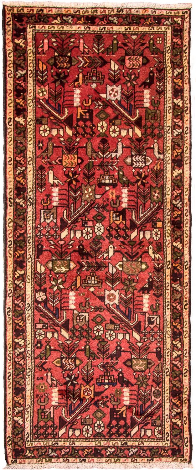 Alfombra de pasillo Alfombra persa - Nómada - 200 x 83 cm - rojo