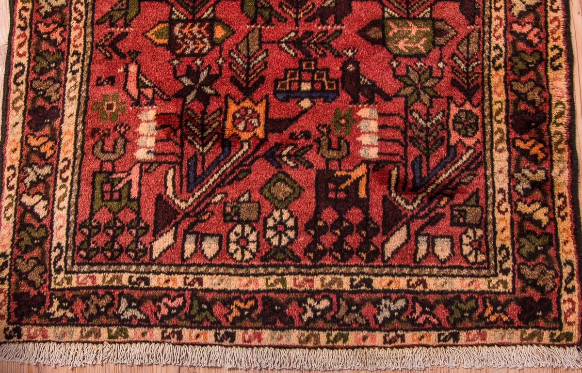 Alfombra de pasillo Alfombra persa - Nómada - 200 x 83 cm - rojo