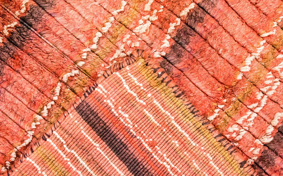 Alfombra de viscosa - 213 x 213 cm - multicolor