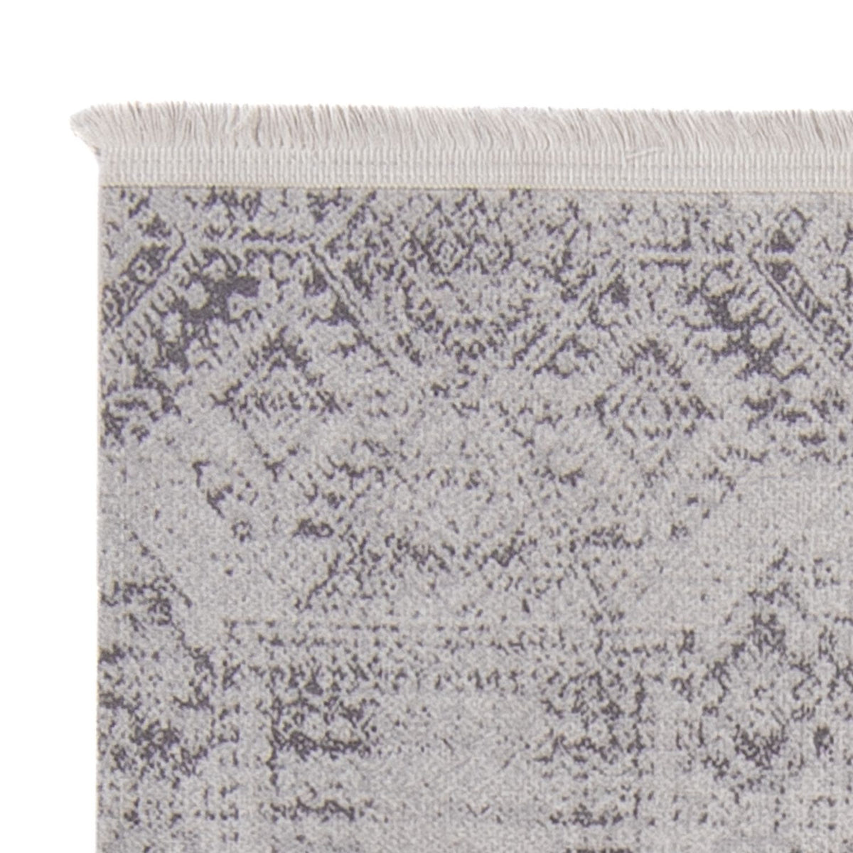 Alfombra moderna - 150 x 76 cm - plata