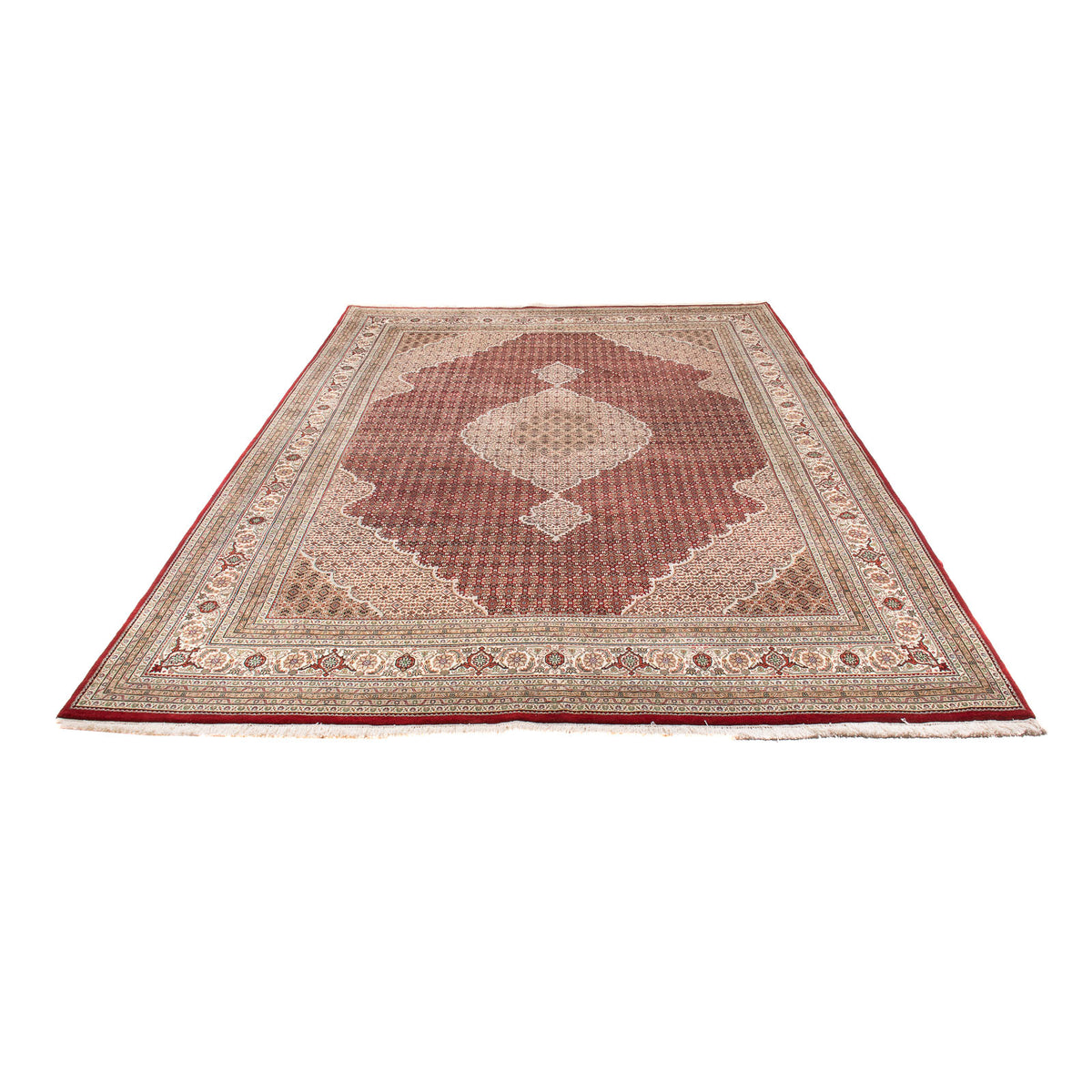 Alfombra oriental - Tabriz - 388 x 303 cm - rojo