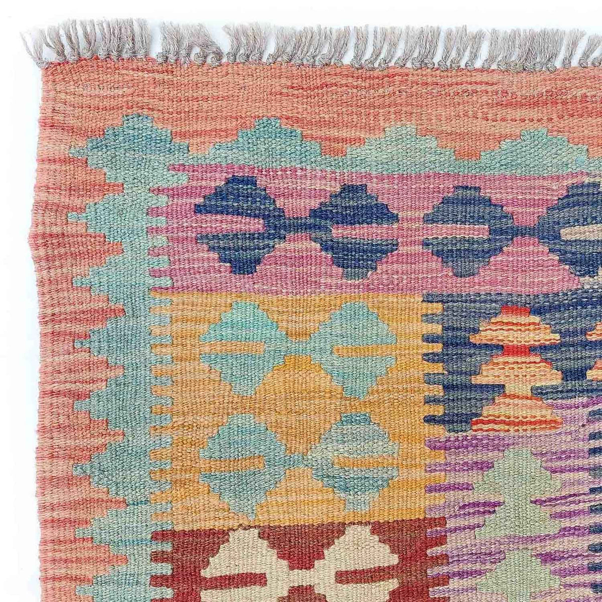 Alfombra Kelim - Splash - 295 x 203 cm - multicolor