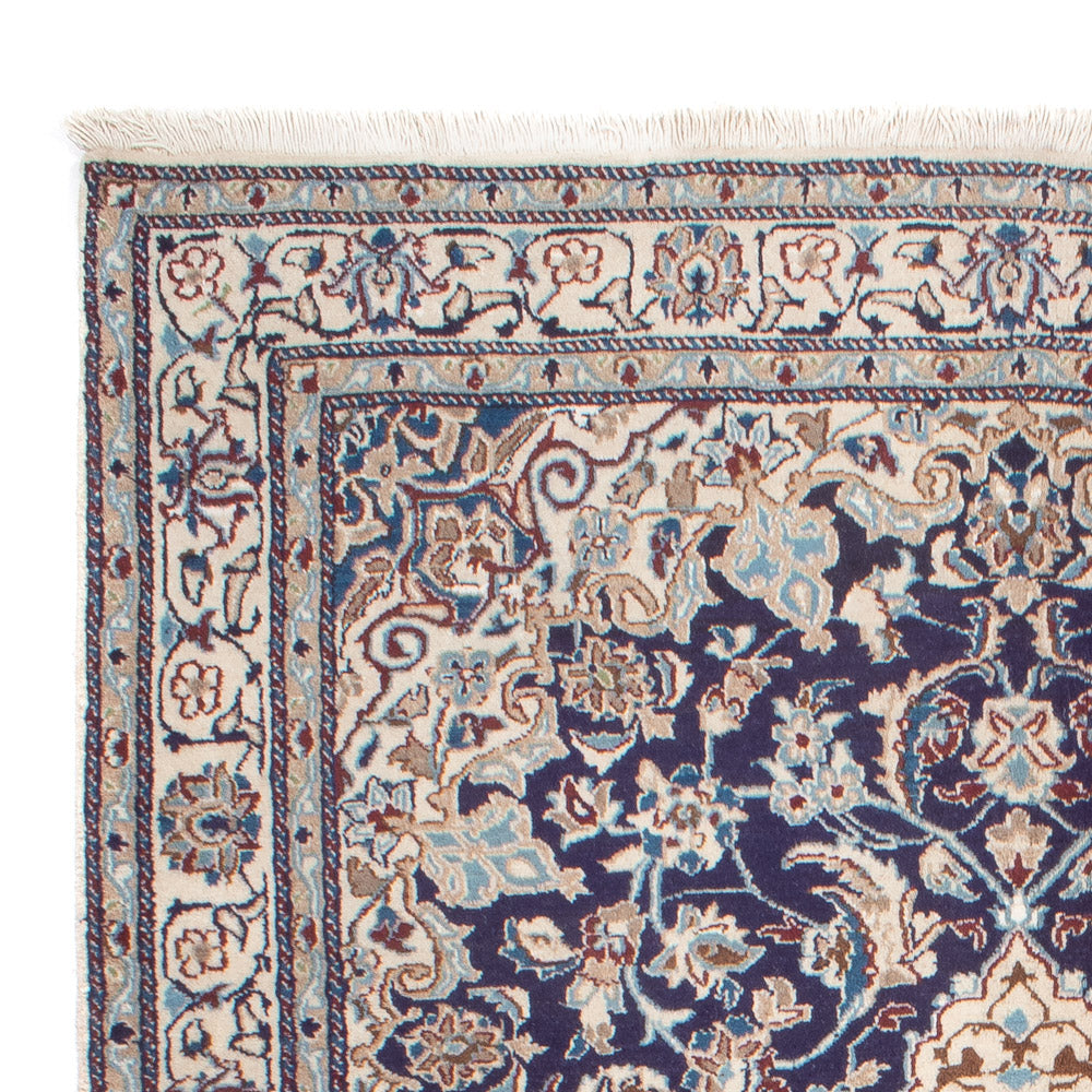 Alfombra persa - Nain - 248 x 159 cm - azul oscuro