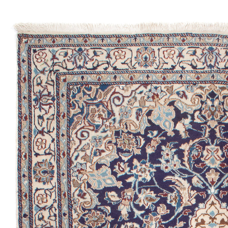 Alfombra persa - Nain - 248 x 159 cm - azul oscuro
