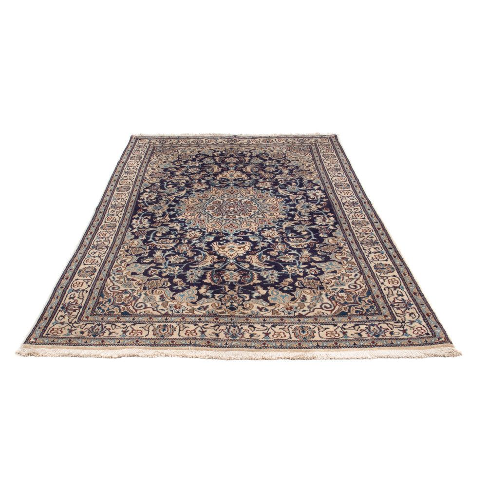 Alfombra persa - Nain - 248 x 159 cm - azul oscuro