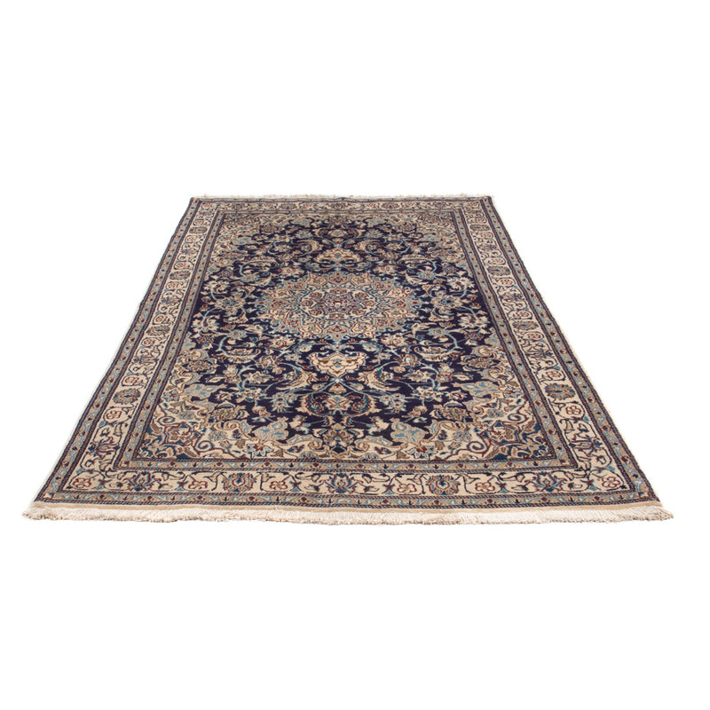 Alfombra persa - Nain - 248 x 159 cm - azul oscuro
