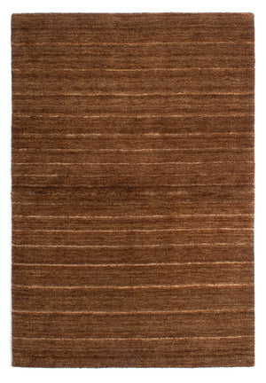 Alfombra de lana - 194 x 135 cm - marrón