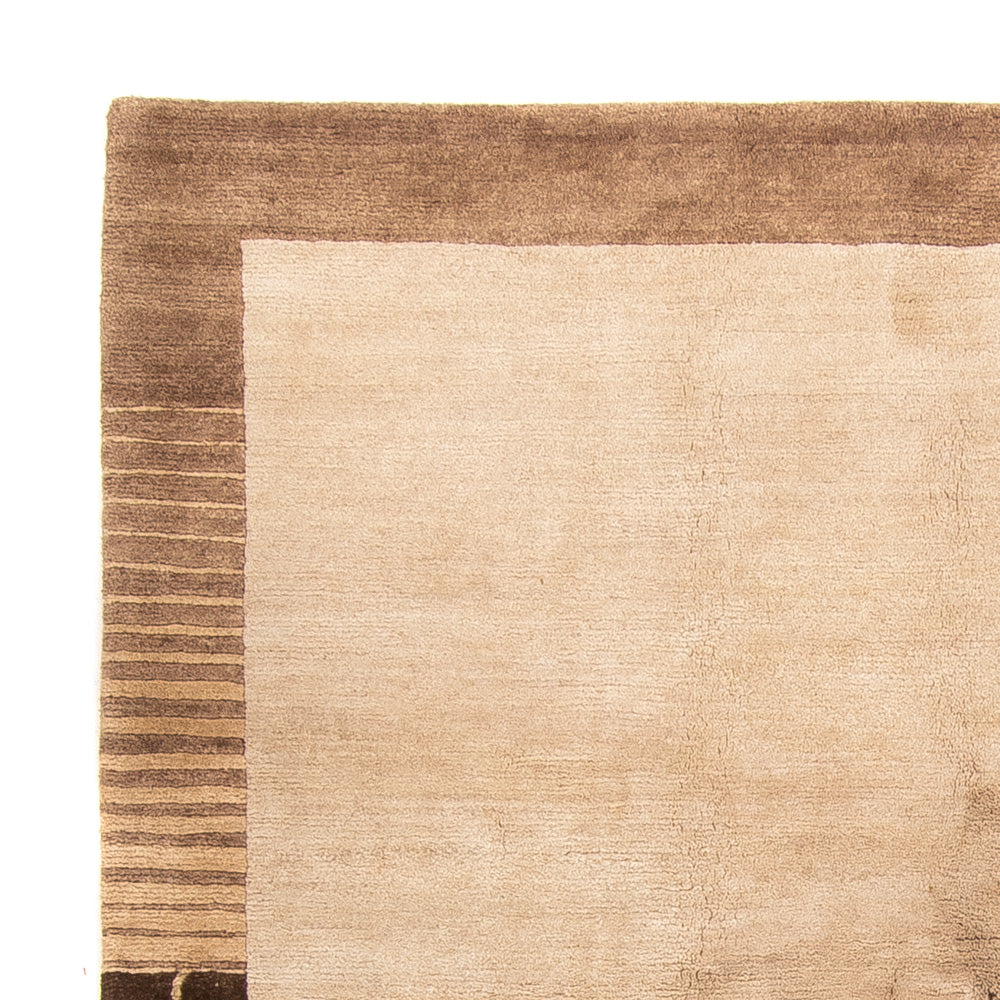 Alfombra de Nepal - Real cuadrado  - 204 x 198 cm - beige