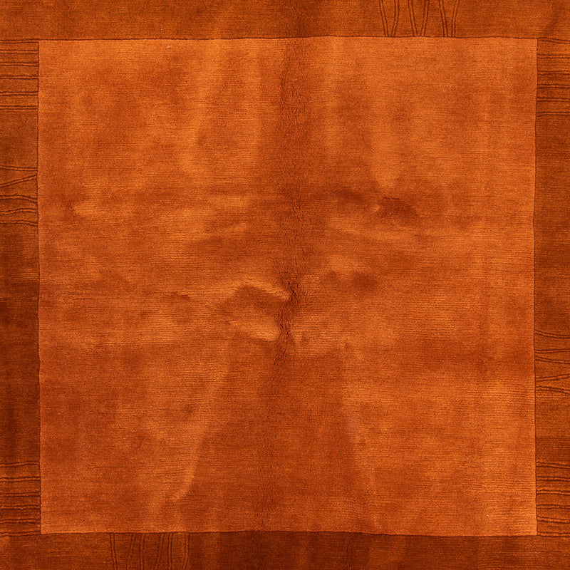 Alfombra de Nepal - Real cuadrado  - 205 x 203 cm - marrón