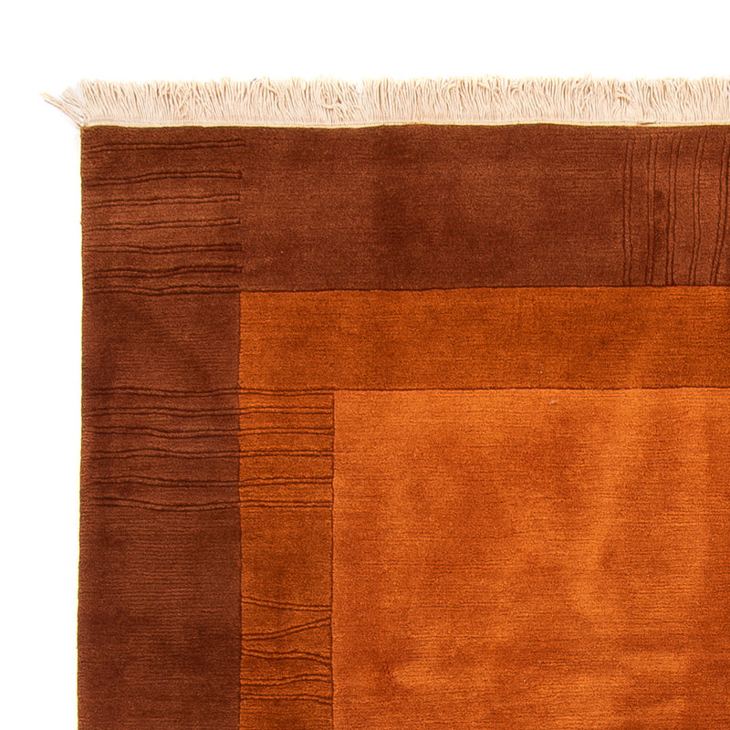 Alfombra de Nepal - Real cuadrado  - 205 x 203 cm - marrón