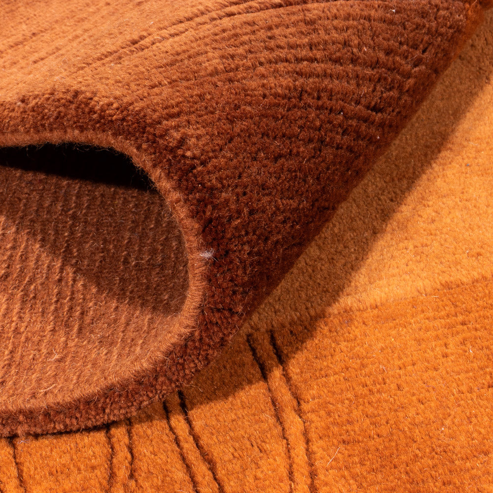 Alfombra de Nepal - Real cuadrado  - 205 x 203 cm - marrón