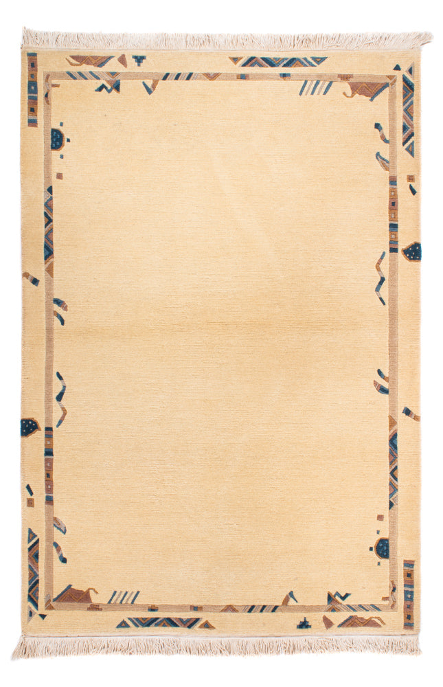 Alfombra de Nepal - 183 x 123 cm - beige