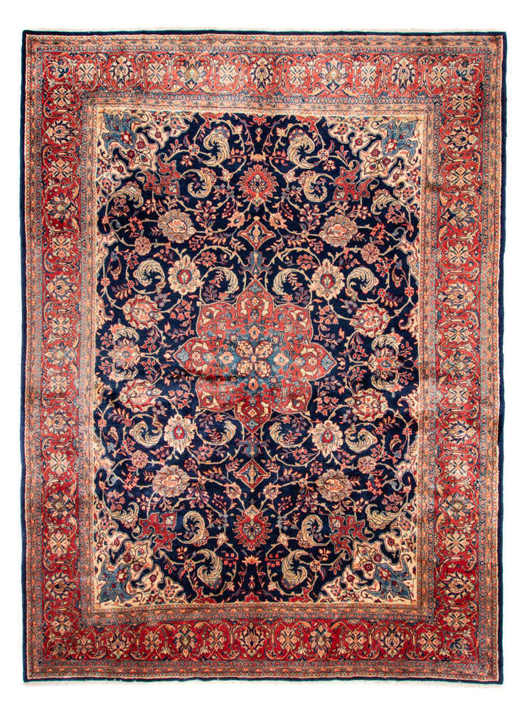 Alfombra persa - Clásica - 382 x 273 cm - azul oscuro