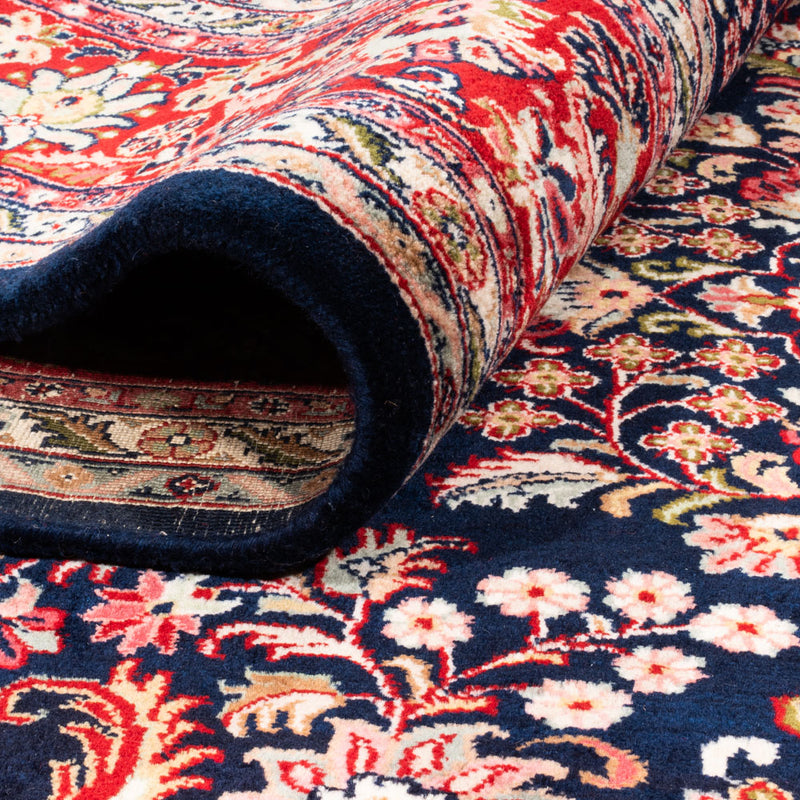 Alfombra oriental - Indus - 350 x 260 cm - azul oscuro