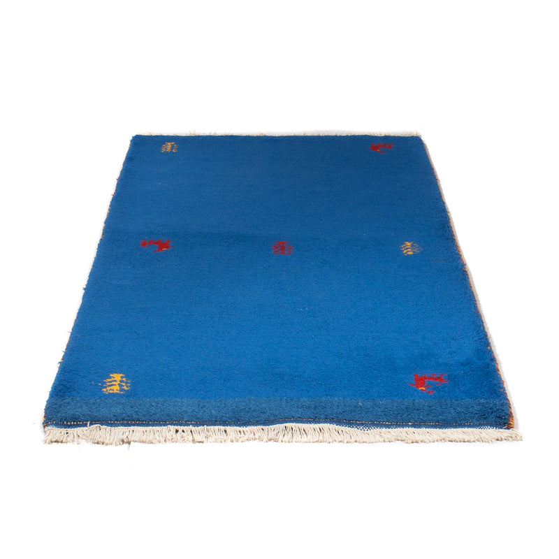 Alfombra Gabbeh - Indus - 160 x 90 cm - azul