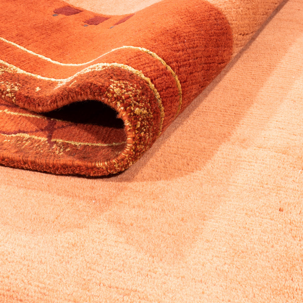 Alfombra de Nepal - Real - 396 x 301 cm - terracota