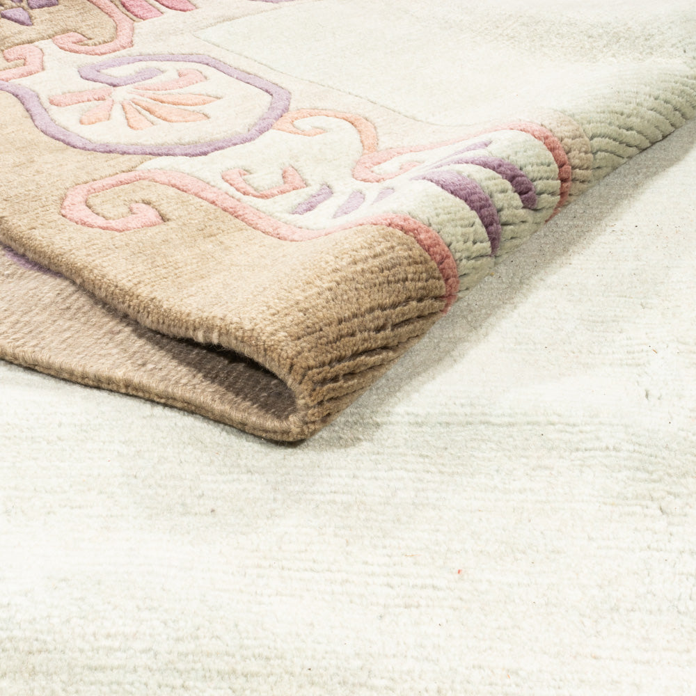 Alfombra de Nepal - 351 x 254 cm - verde oliva