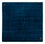 Alfombra Gabbeh - Indus cuadrado - 261 x 246 cm - azul oscuro