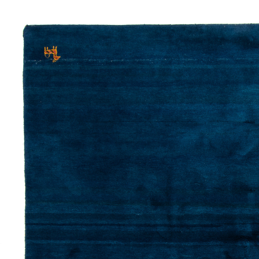 Alfombra Gabbeh - Indus cuadrado - 261 x 246 cm - azul oscuro
