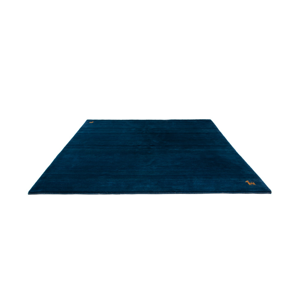 Alfombra Gabbeh - Indus cuadrado - 261 x 246 cm - azul oscuro