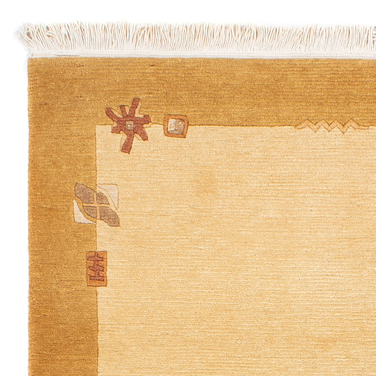 Alfombra de Nepal - Real - 160 x 93 cm - beige