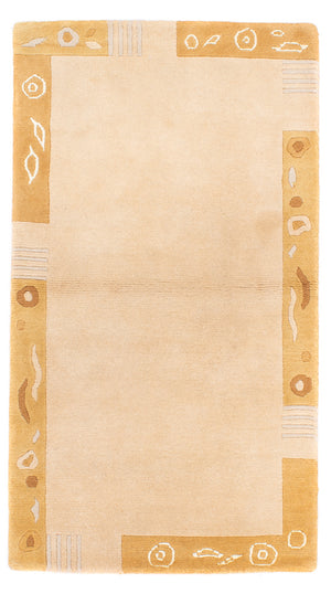 Alfombra de Nepal - Real - 160 x 90 cm - beige