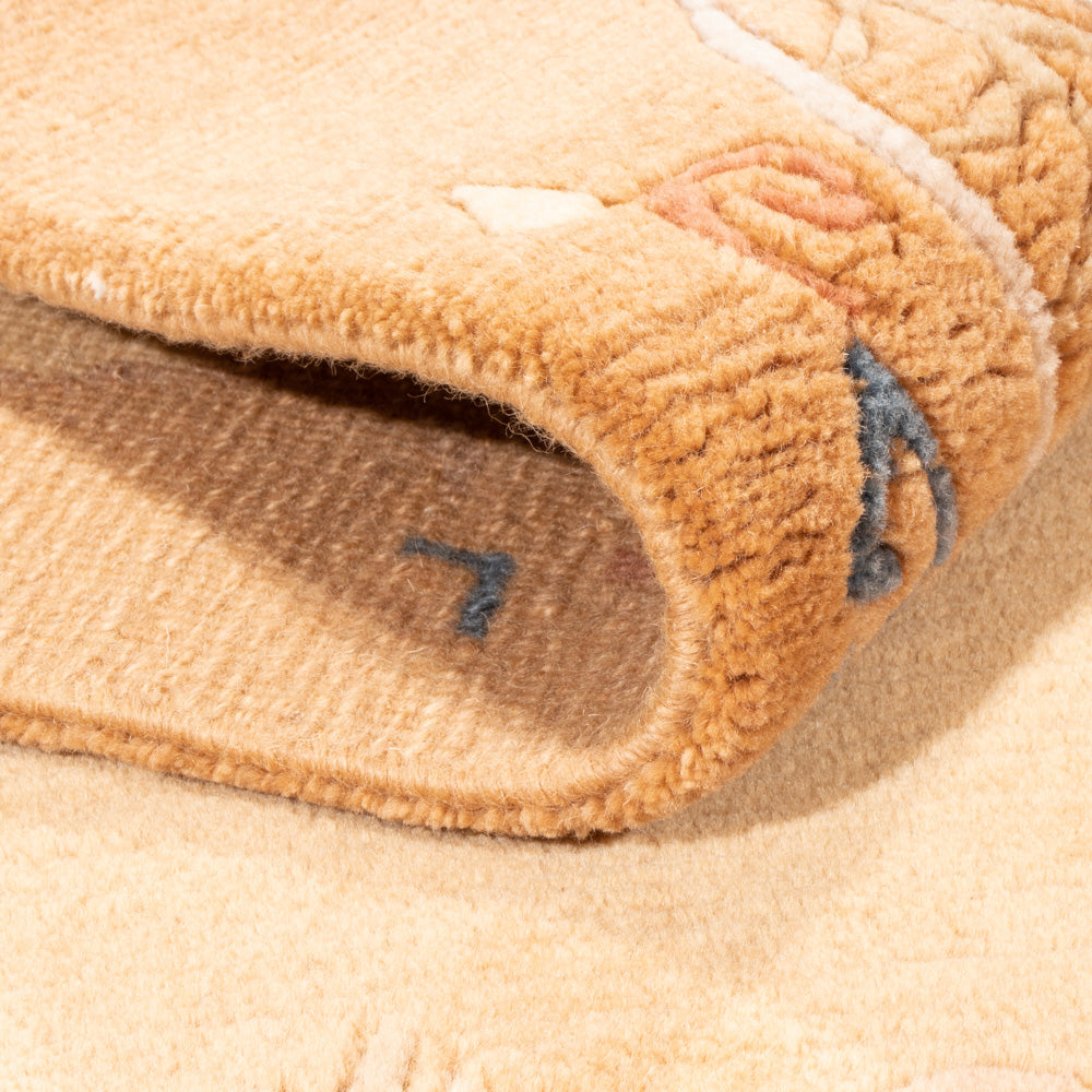 Alfombra de Nepal - Real - 154 x 90 cm - beige