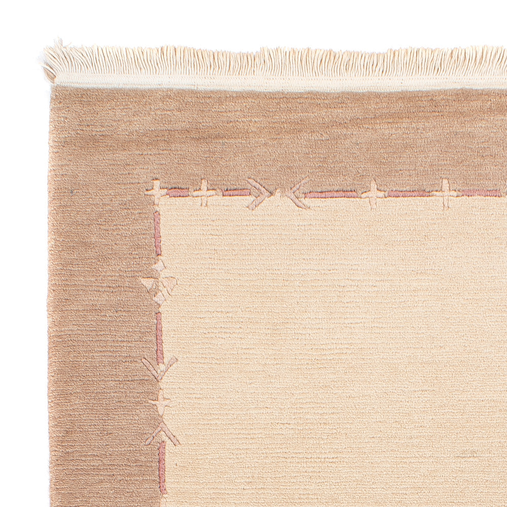 Alfombra de pasillo Alfombra de Nepal - 175 x 89 cm - beige