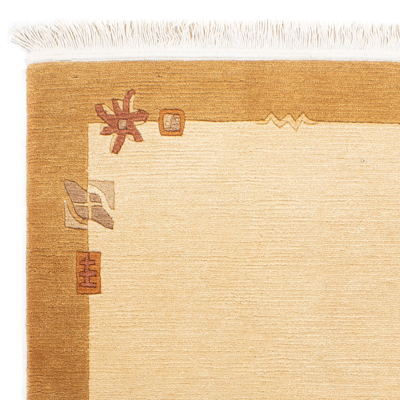 Alfombra de Nepal - Real - 141 x 72 cm - beige