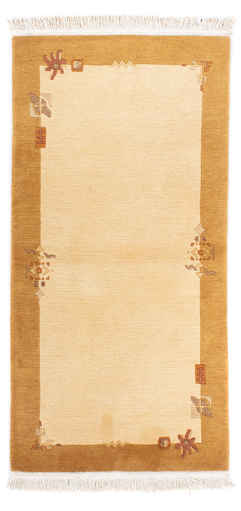 Alfombra de Nepal - Real - 138 x 71 cm - beige