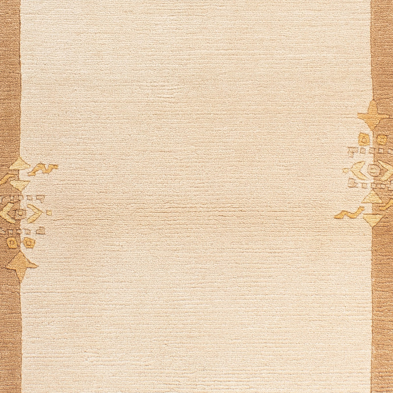 Alfombra de Nepal - Real - 141 x 72 cm - beige
