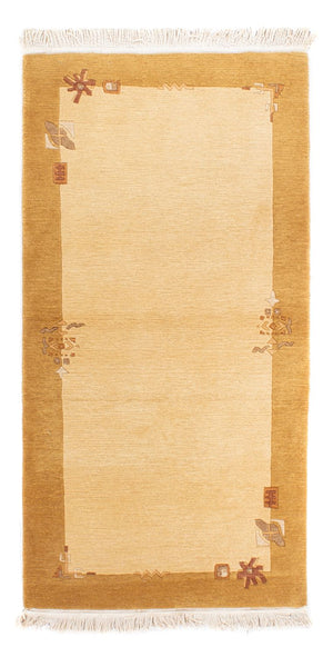 Alfombra de Nepal - Real - 141 x 74 cm - beige