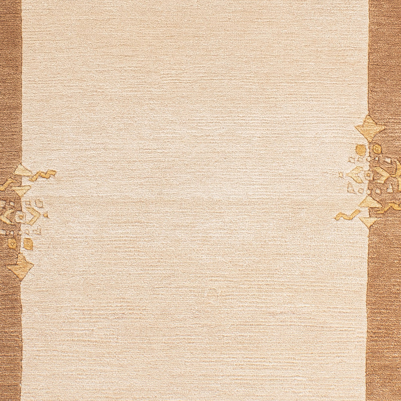 Alfombra de Nepal - Real - 139 x 72 cm - beige